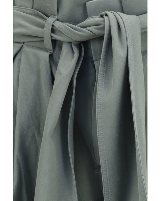 Balmain Blue High-Waisted Shorts