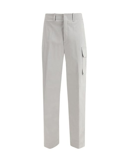 Fendi Gray Cargo Pants for men