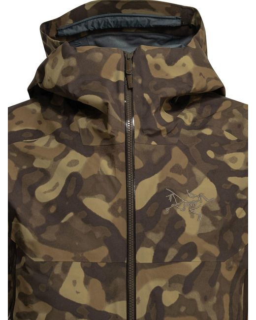 Arc'teryx Green Sabre Print Technical Jacket for men