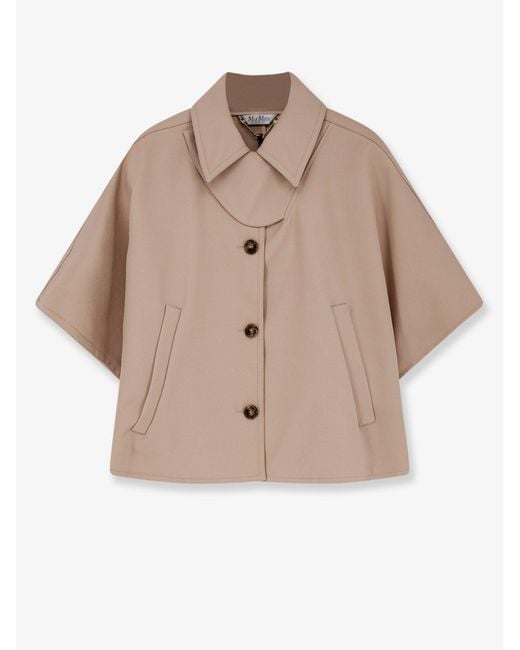 Max Mara Natural Mxapaggio Cotton Cape