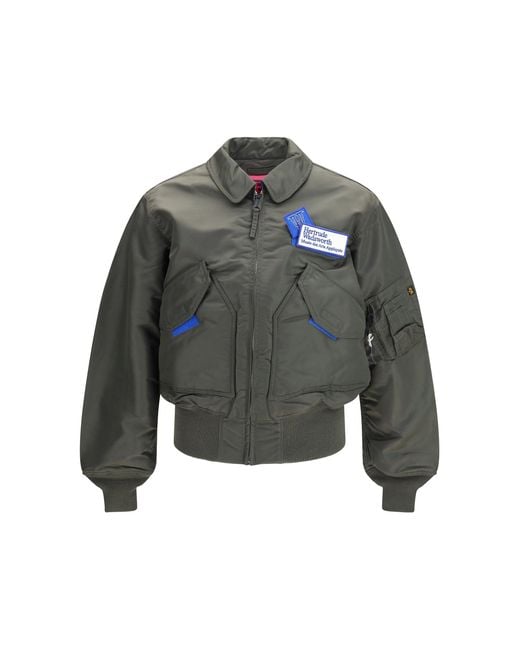 GR10K Gray Bomber Jacket Nylon for men