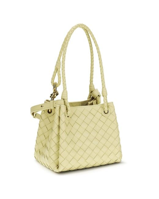 Bottega Veneta Metallic Small Parachute Shoulder Bag