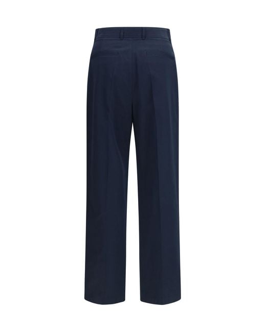 Valentino Blue Straight Pants for men