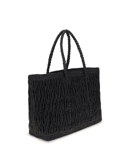The Row Black Georgica Tote Bag