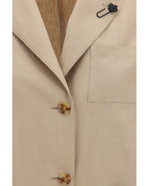 Lardini Natural Jacket Wool-Cotton