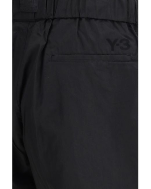 Y-3 Blue Nylon And Cotton Shorts for men