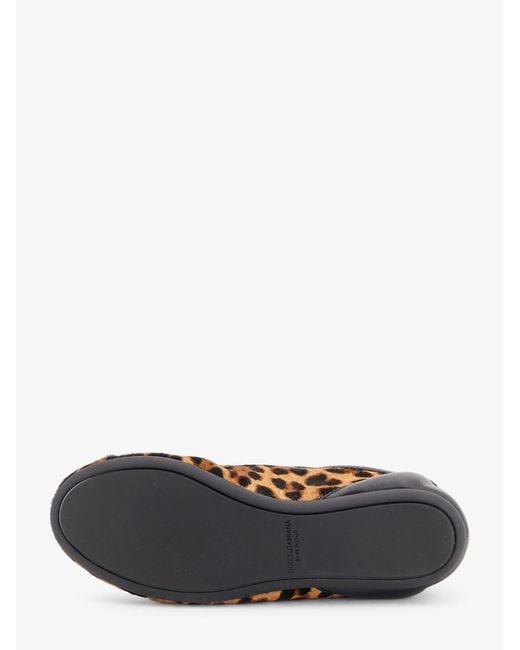 Dolce & Gabbana White Dolce & Gabbana Ponyskin Sneakers Print