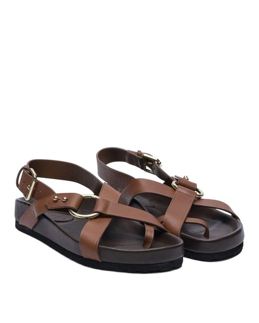 Soeur Brown Mexico Sandals