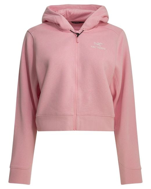 Arc'teryx Pink "Emblem Fleece" Hoodie