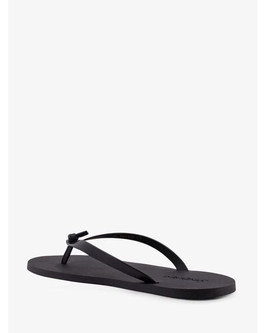 Saint Laurent Black Party Low Rubber Sandals for men