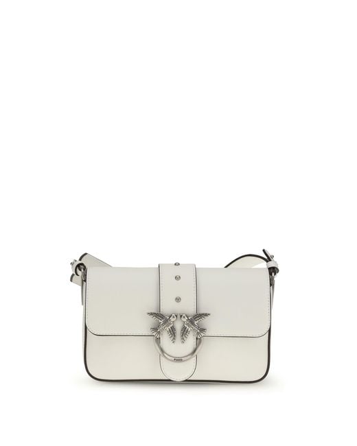 Pinko White Shoulder Bag Mini Love