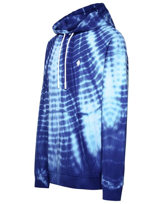 Marcelo Burlon Blue 'Aop Soundwaves' Cotton Sweatshirt for men