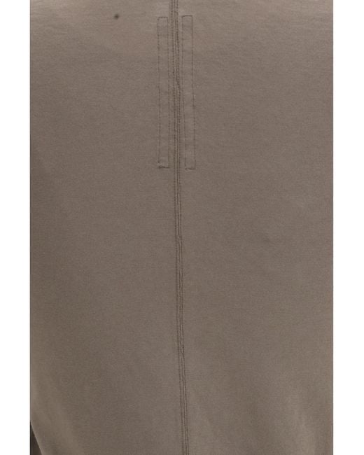 Rick Owens Gray Cotton Slim T-Shirt