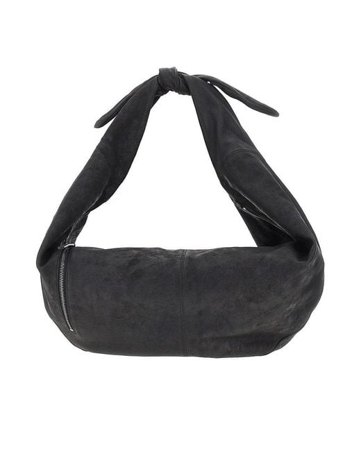 AUTENTICA 504 Black Nappa Leather Large 'Adara' Bag