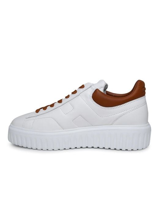 Hogan Brown Hxm6450Fc60Le90446 Leather Sneakers for men
