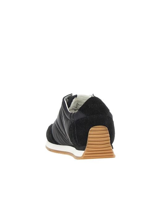 Totême Black Nylon And Suede Leather 'Sport' Sneakers