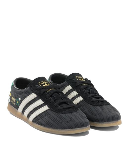 Adidas Originals Black X Liberty London Gazelle Lo Pro Leather Synthetic Rubber Sneakers