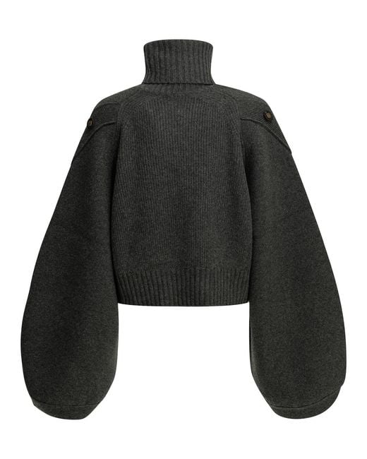 Zimmermann Black Valiant Turtleneck Sweater