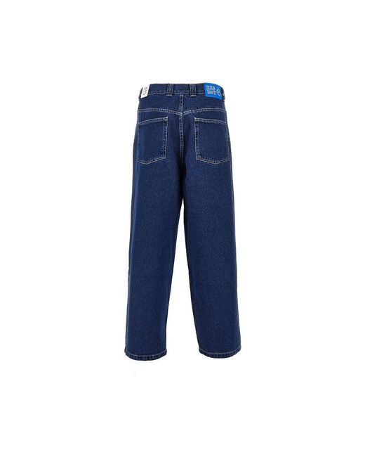 POLAR SKATE Blue 'Big Boy' Oversized Denim Pants for men