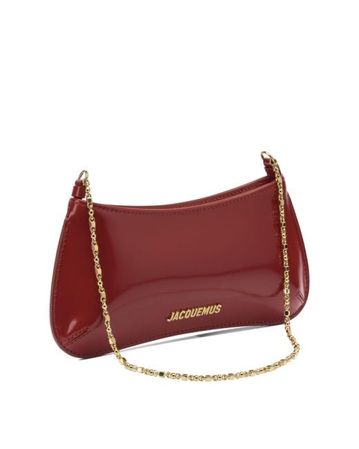 Jacquemus Red "le Petit Bisou Chaine" Small Shoulder Bag