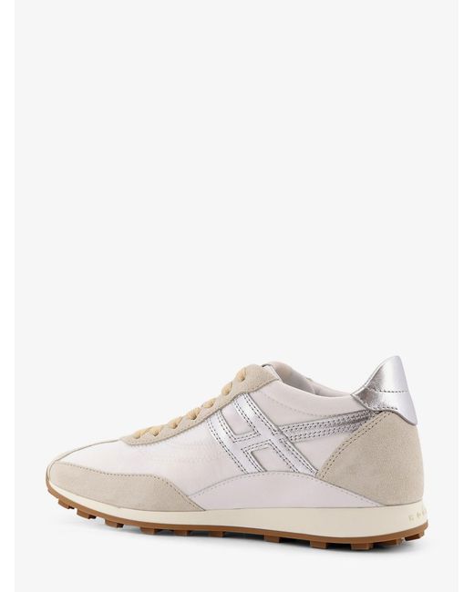 Hogan White Sneakers Nylon/Suede