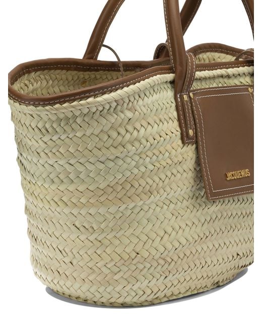 Jacquemus Natural "Soli" Large Handbag