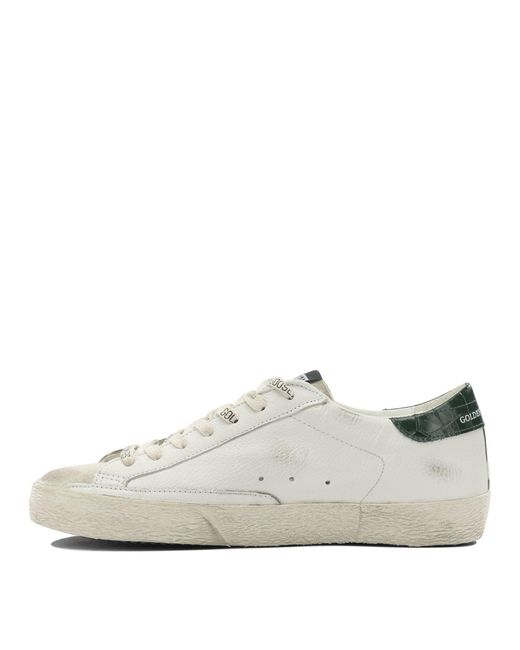 Golden Goose Deluxe Brand White "Super Star" Sneakers