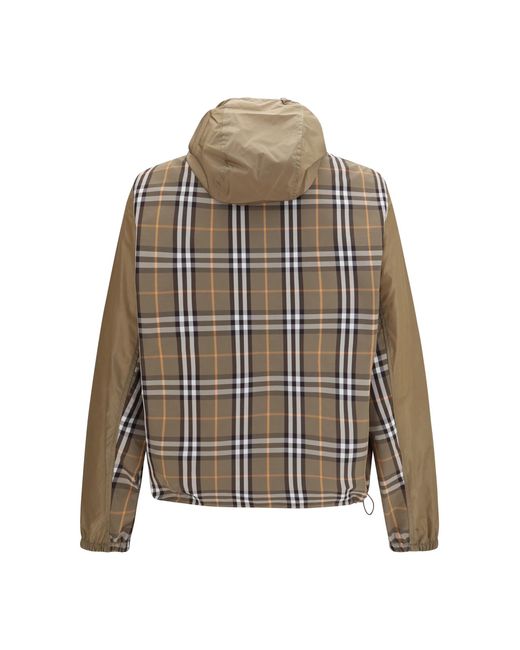 Burberry Natural Newport Nylon Hooded Jacket for men