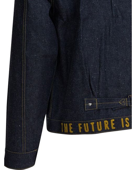 Human Made Blue Denim Overshirt Jacket Jackets And Coats for men