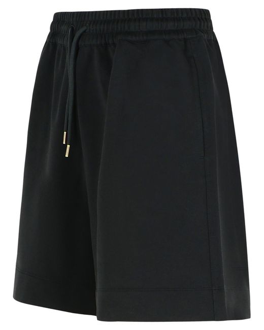 Moncler Black Cotton Shorts