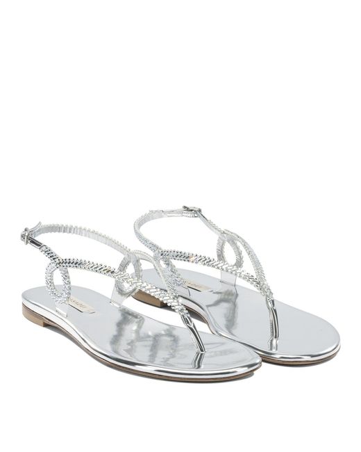 Casadei White Sandals