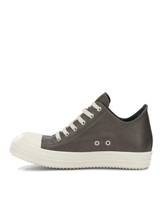 Rick Owens Gray Low Sneaks Sneakers for men