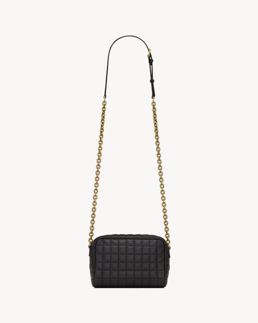 Saint Laurent White "Camera Bag" Crossbody Bag