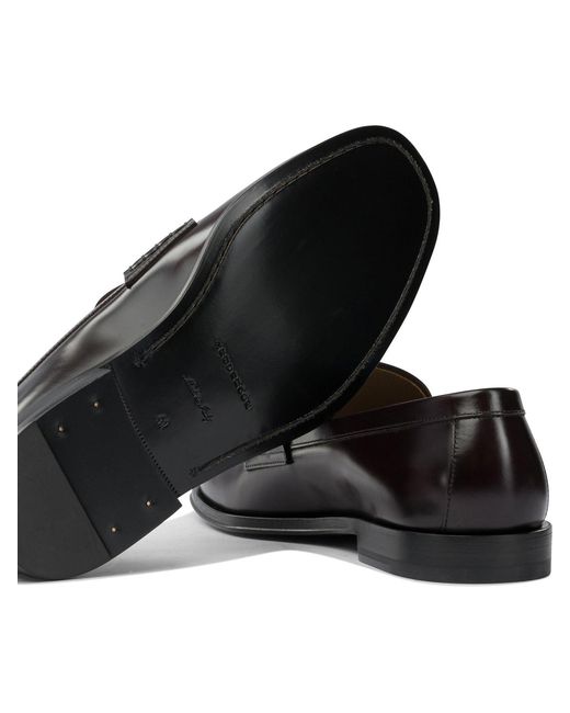 Henderson Black Glossy Leather Loafers Loafers & Slippers for men