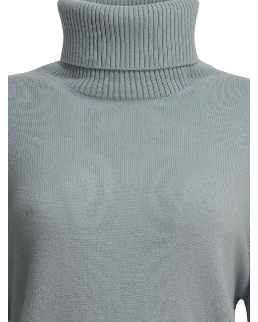 Semler Blue Cashmere Turtleneck Sweater Light