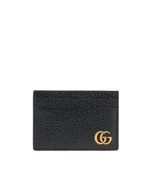 Gucci Black Gg Marmont Cardholder for men