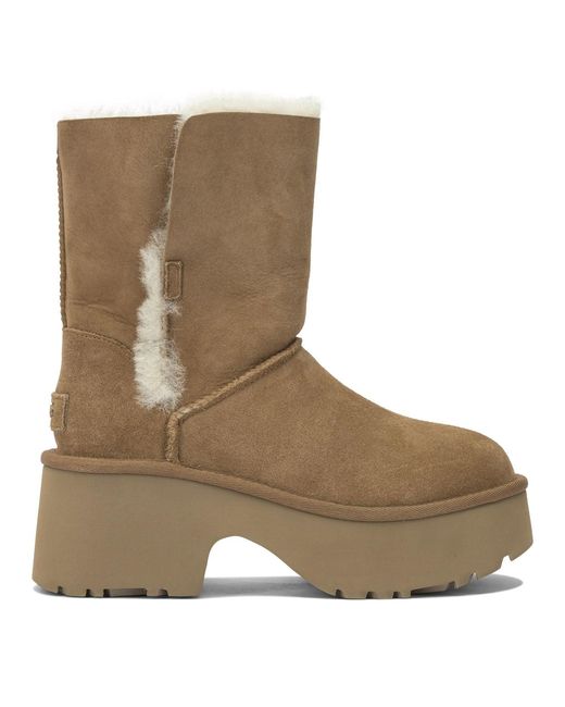 Ugg Brown "classic Esmee" Ankle Boots