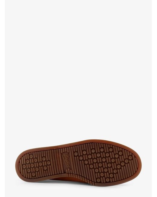 Paraboot Brown Leather Loafers for men