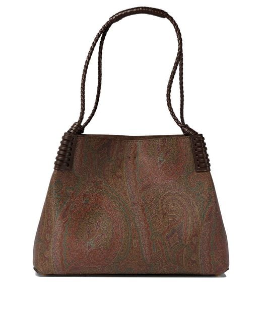 Etro Brown "Libra" Tote Bag