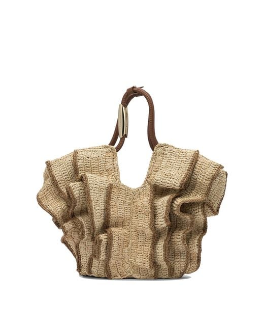Zimmermann Natural "Goldentime" Medium Handbag