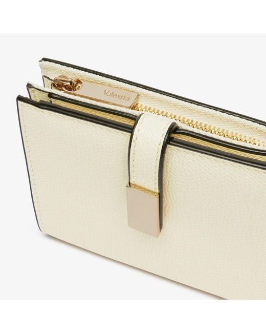 Valextra Natural Leather Wallet