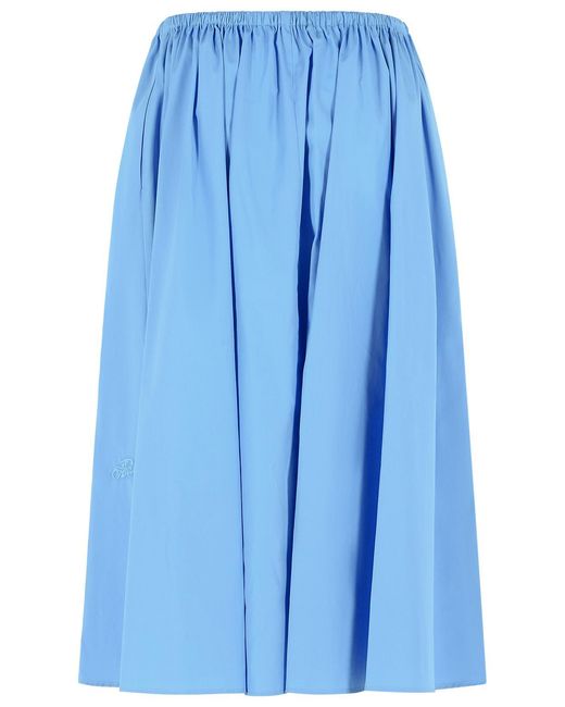 Marni Blue Light Cotton Skirt
