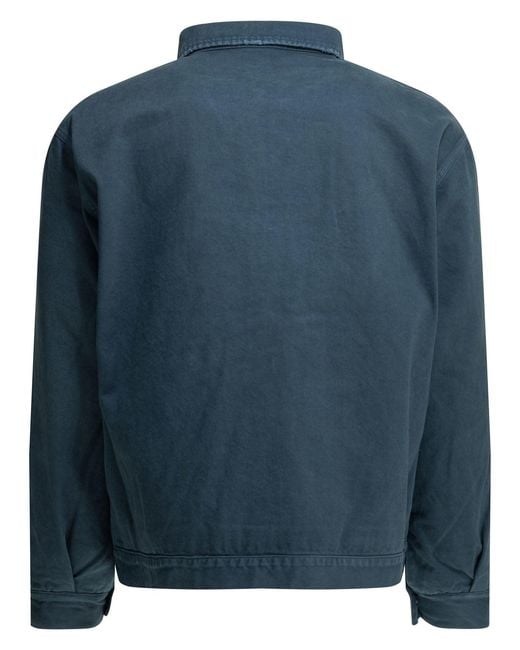A.PRESSE Blue Lightweight Cotton Jacket