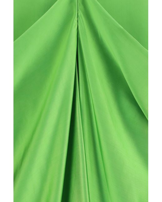 Khaite Green Kent Dress Absinthe