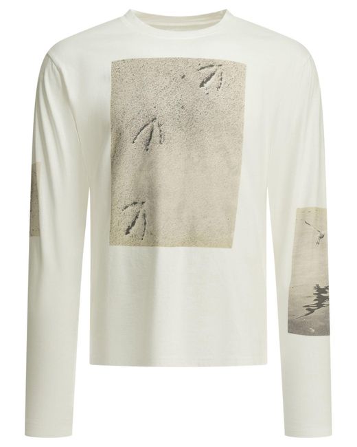 Men's White "Gull Foot" Crewneck T-Shirt