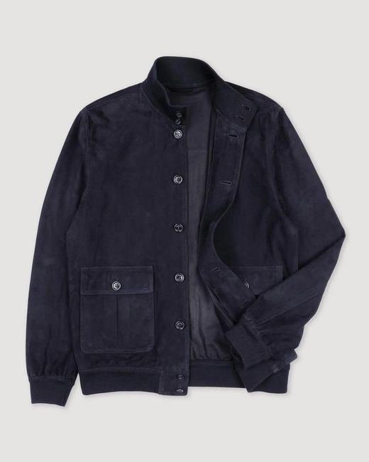 Valstar Blue "Valastrino" Suede Jacket for men