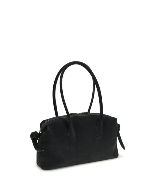 Yuzefi Black Shoulder Duffle Bag Brioche