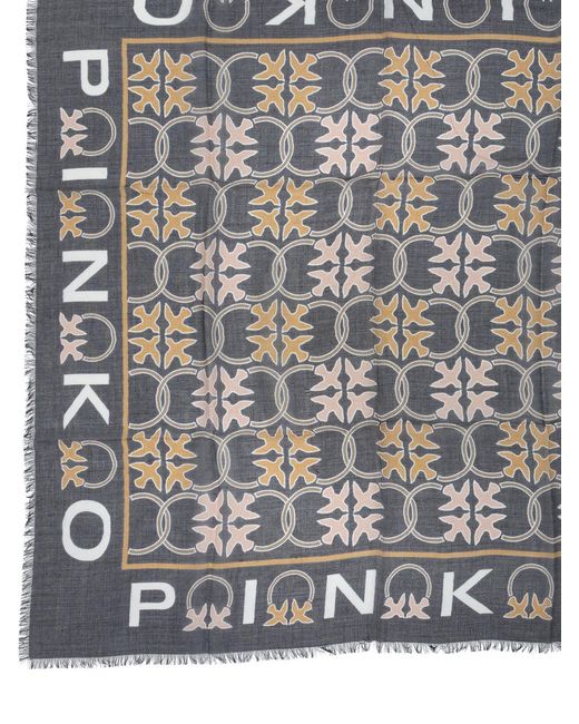 Pinko Gray Scarves & Silk Scarves