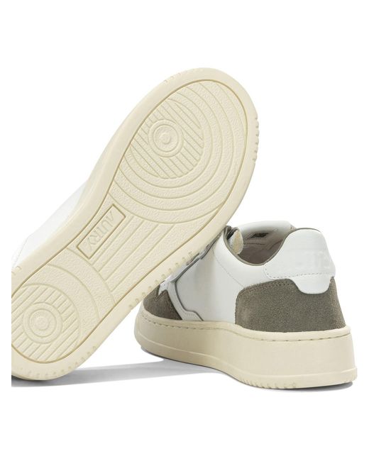 Autry White Medalist Low Low-Top Sneakers