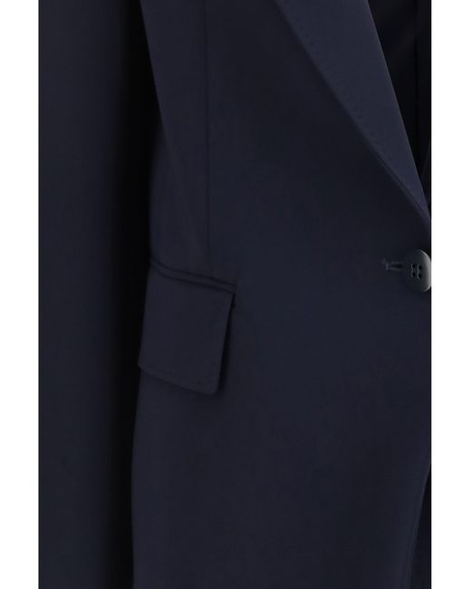 Max Mara Blue Bosco Blazer